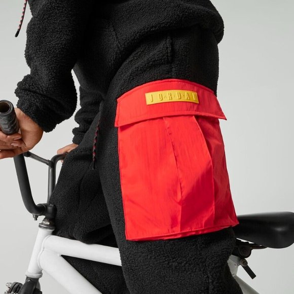 Nike Jordan Essential MS Statement Fleece Sherpa Pants Mens DC9730-010 - Picture 2 of 13